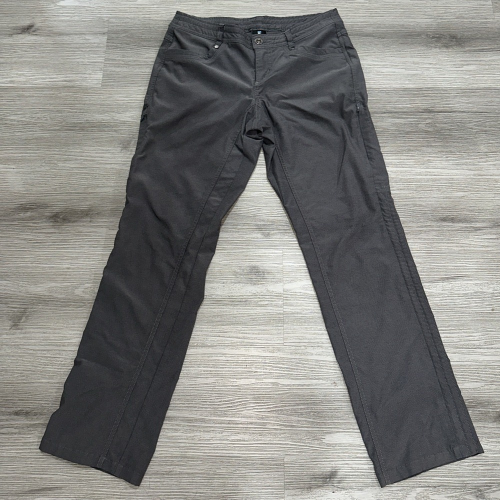 Kuhl Womens Size 6 Grey Zip Thigh Pocket Outdoor Adventure Pants Stretch